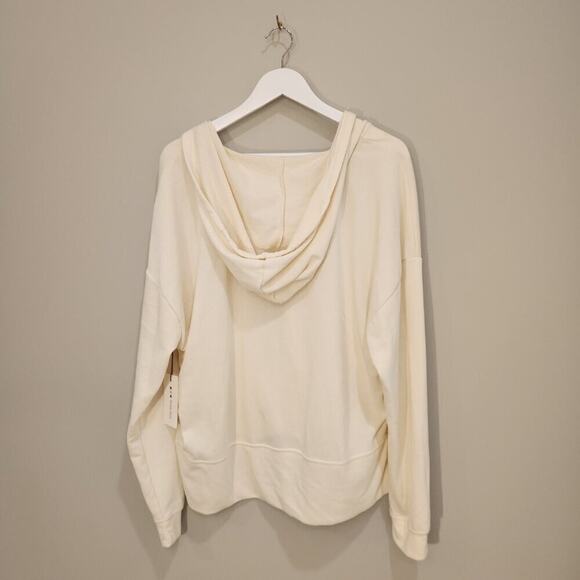 Three Dots Cropped Hoodie Sweatshirt - Size XL - Picture 3 of 7